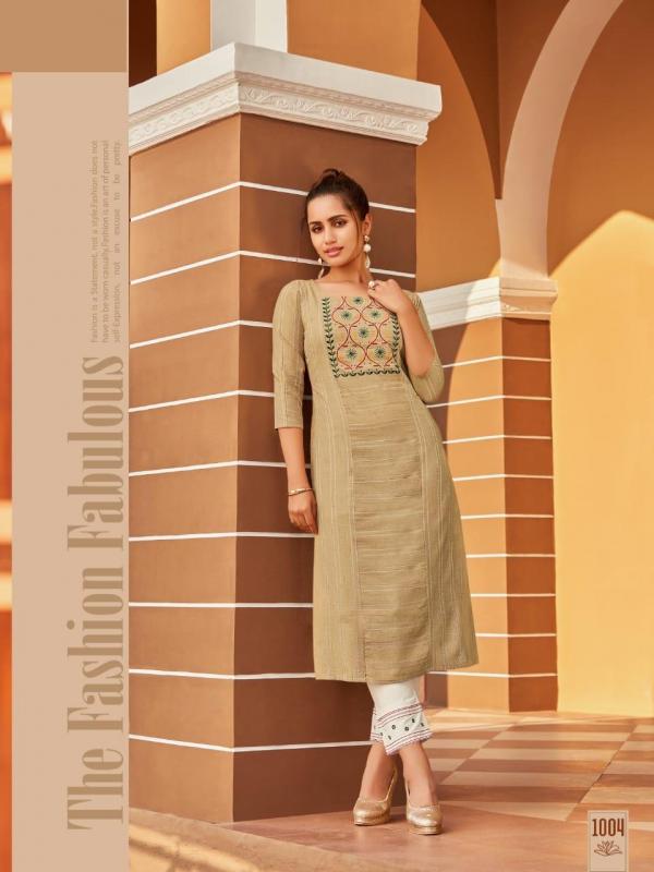 Syasii Matic Fancy Cotton Embroidery Kurti